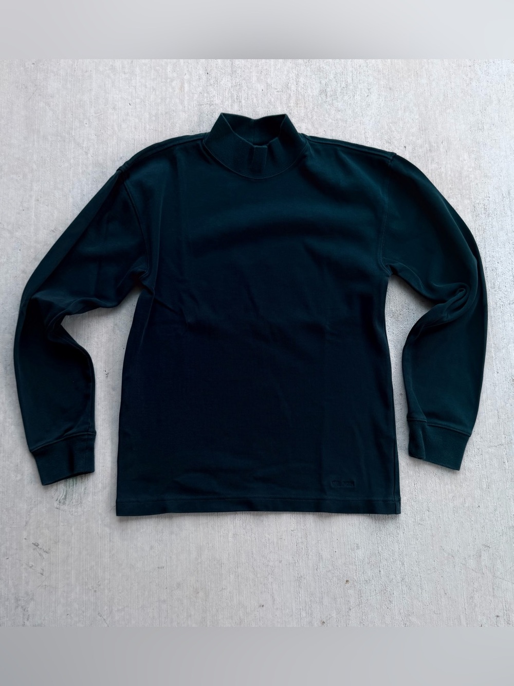 Filson Outfitter Long Sleeve T Shirt Mock Neck Spell Out Logo Size XS